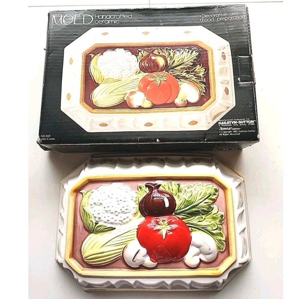 Vintage Gailstyn-Sutton Towle Handcrafted Ceramic Food Mold | Wall Hanging